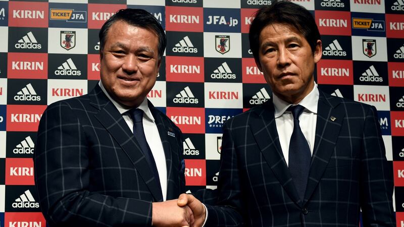Akira Nishino was only appointed Japan manager in April. Photo: Toshifumi Kitamura/Getty Images