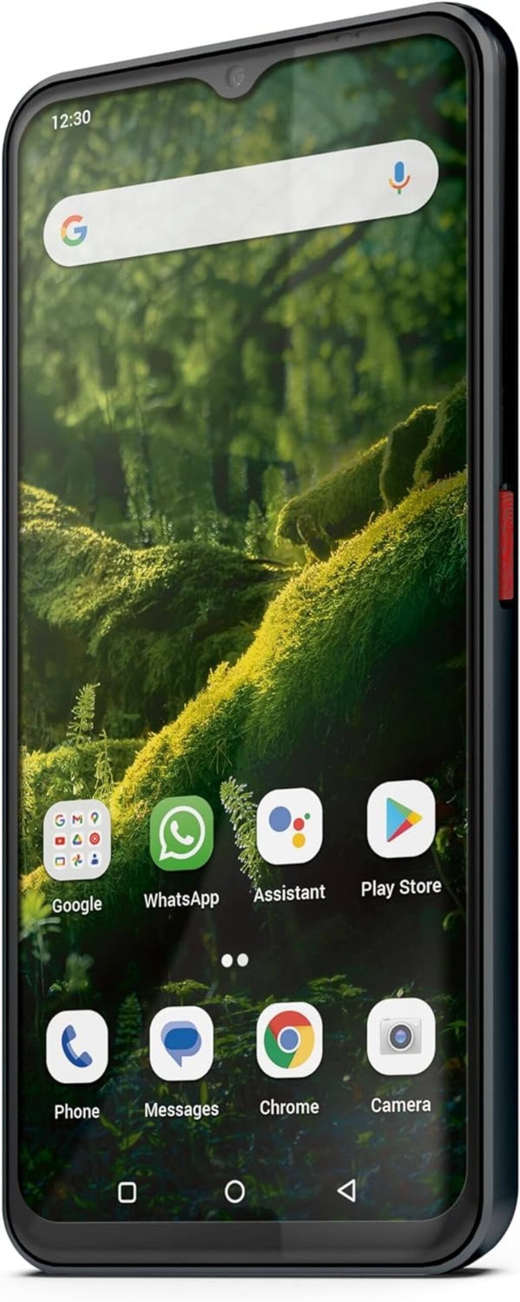 An android smartphone showing menu icons