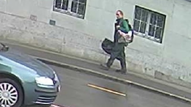 This handout picture released by Swiss police shows the man who injured at least five people with a chainsaw in an attack in the old town of Schaffhausen. Photograph: Getty Images