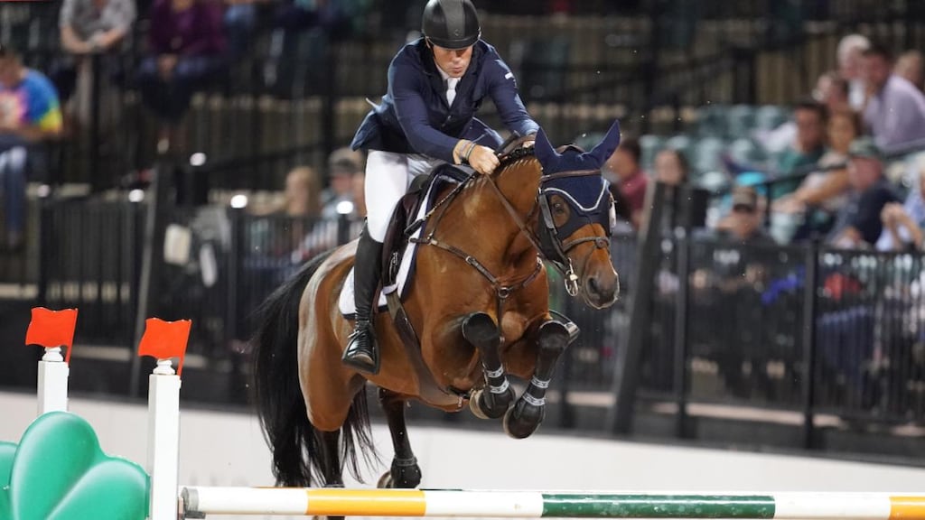 Conor Swail and GK Coco Chanel. Photograph: Sportfot