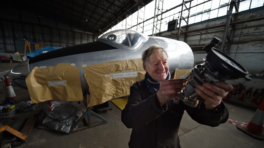 Alan Moller of the Ulster Aviation Society. Photograph: Charles McQuillan/Pacemaker