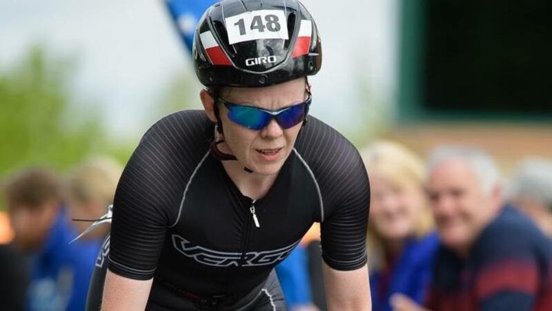 Sineád Stafford training for her first full Ironman: “After 18 years of being a mum, it is kind of nice to have that time to yourself as well. It is headspace.” Photograph: Gordon Thomson