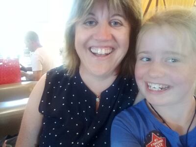 Leanne Conley with her daughter.