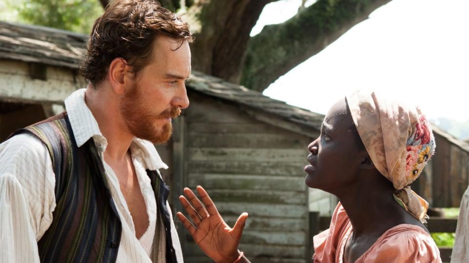 Fassbender (left) with  Lupita Nyong’o  in a scene from ‘12 Years A Slave’. Photograph: AP Photo/Fox Searchlight, Francois Duhamel