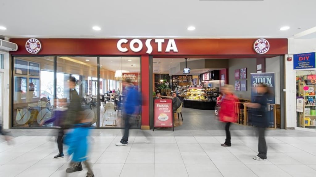 Costa Coffee is trading in a unit extending to 213 sq m (2,300 sq ft) opposite SuperValu
