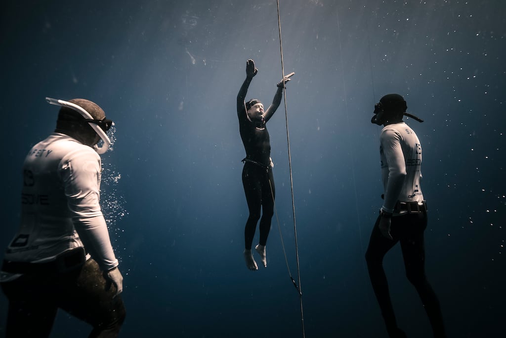 Balbriggan woman Nina McGowan set a new world freediving record at the Outdoor Freediving World Championships at Kas, Turkey