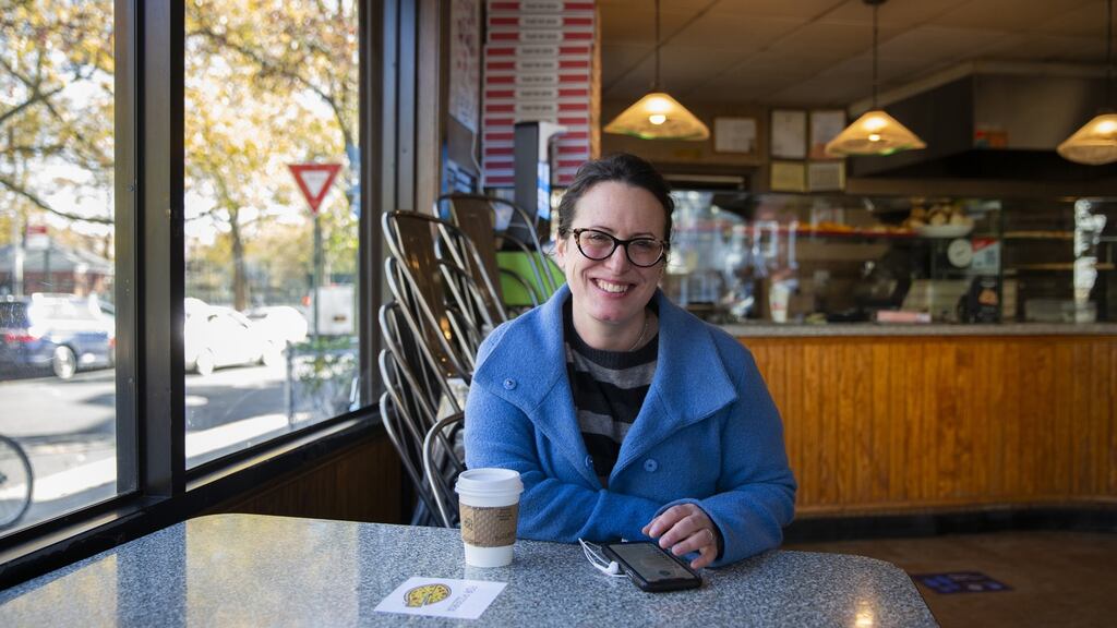 The New York Times reporter Maggie Haberman in New York, November 6th, 2020. “For the last four years, The Times reporter has been the human incarnation of a nation riveted, like it or not, by Donald Trump,” writes New York Times columnist Ben Smith. Photograph: Benjamin Norman/The New York Times