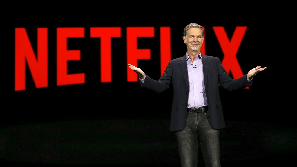 Reed Hastings of Netflix announced the imminent “end of linear TV” during the company’s announcement of their second-quarter earnings. Photograph: Steve Marcus/Reuters