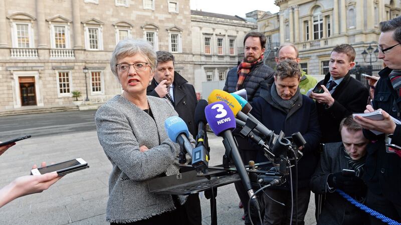 Katherine Zappone Minister for Children at Leinster House. Photograph: Eric Luke