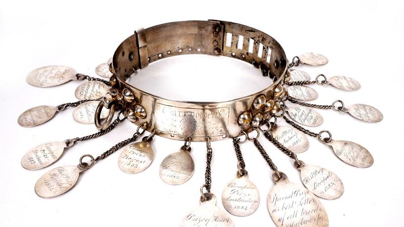 Garryowen’s owner commissioned a silver champion’s collar hung with medals representing each of the dog’s victories