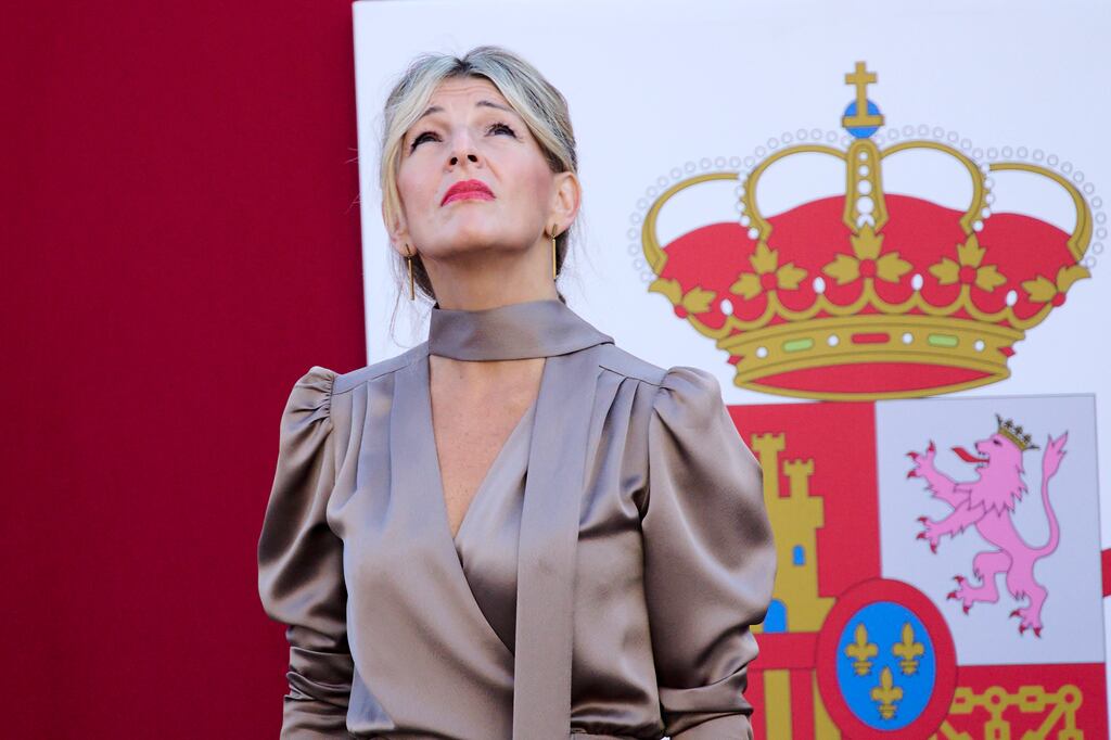 Yolanda Díaz, the labour minister and a deputy prime minister, is reluctant to associate herself with Podemos, a junior partner in the Socialist-led coalition. Photograph: Carlos Alvarez/Getty Images