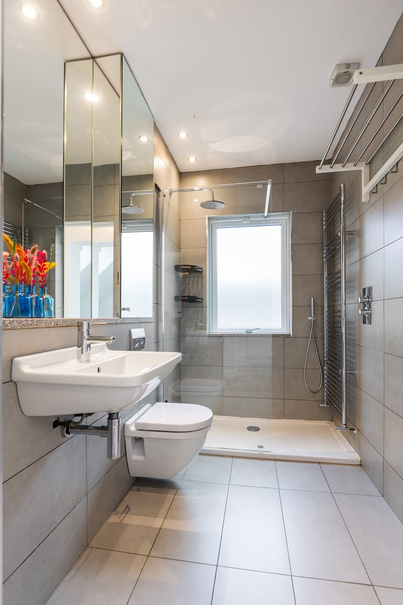 Downstairs shower room.