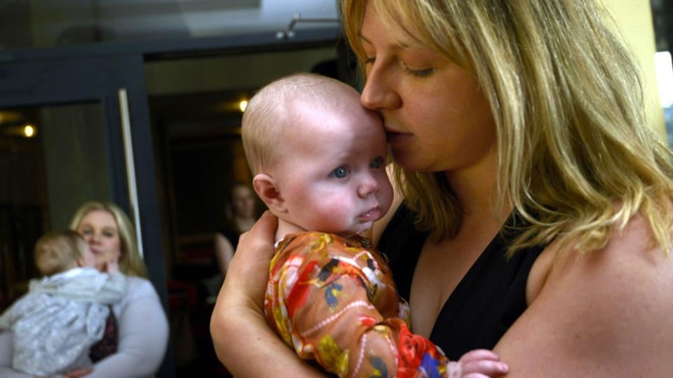 Sarah O’Connor with Joni from north Tipperary. Photograph: Brenda Fitzsimons