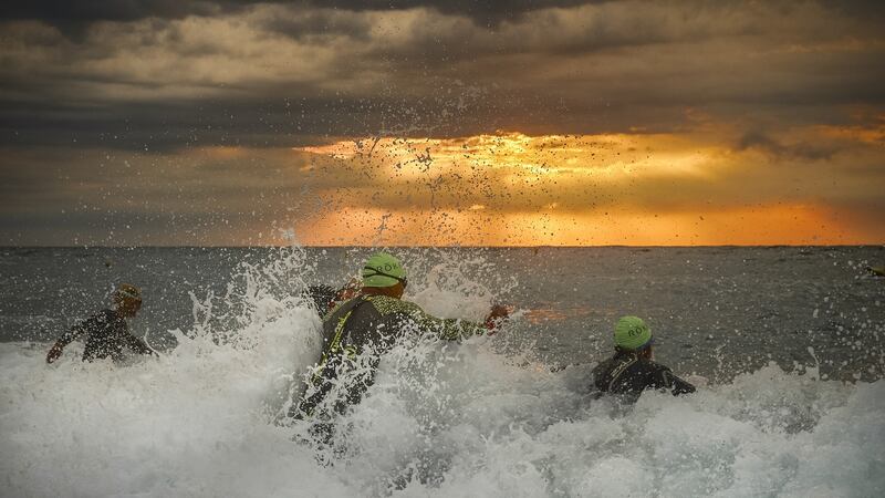 Ironman Barcelona included a 3.8km swim. Photograph: Gonzalo Arroyo Moreno/Getty Images