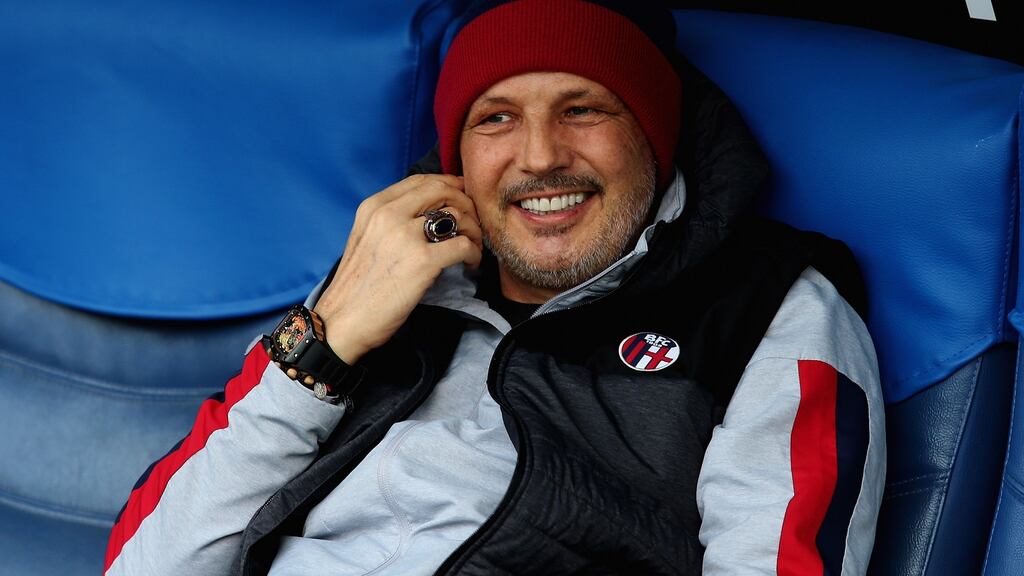 Sinisa Mihajlovic, who played for and coached numerous Italian Serie A teams, died on Friday after a long battle with cancer. Photograph: Paolo Bruno/Getty Images