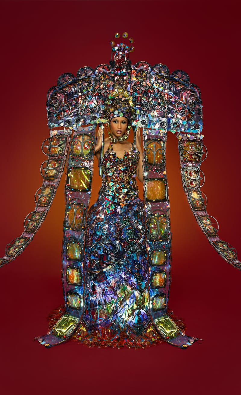 A major piece from the Stained Glass collection bought by New Zealand drag queen RuPaul