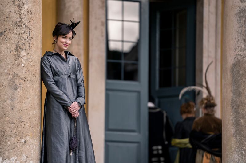 Dakota Johnson as Anne Elliot in Persuasion: 'By having her directly address the camera, we are allowed to see her silent form of suffering.' Photograph: Nick Wall/Netflix