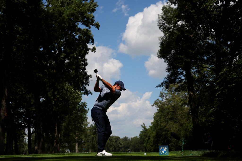 Ireland's Rory McIlroy during the first round of the BMW Championship at Olympia Fields Country Club. Photograph: Michael Reaves/Getty Images