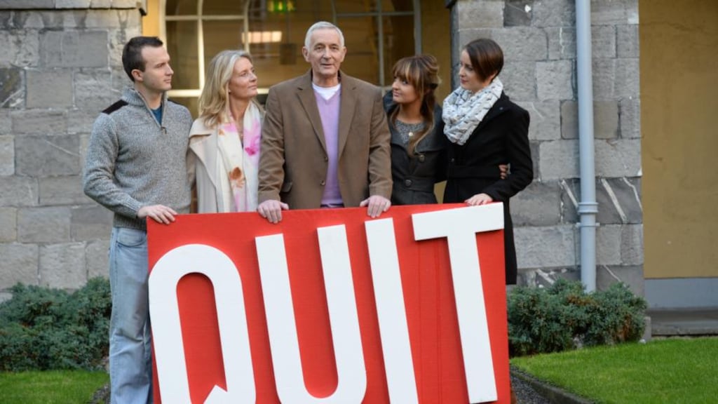 Family: Gerry Collins with his wife, Delly, and children Stephen, Ciara and Lisa. Photographer: Dara Mac Dónaill