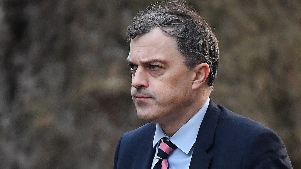 After successive nonentities apparently briefed to do and say the minimum, appointing Smith, the tough and skilled former Tory chief whip, did indicate genuine Johnson interest in restoring Stormont. Photograph: Andy Rain/EPA