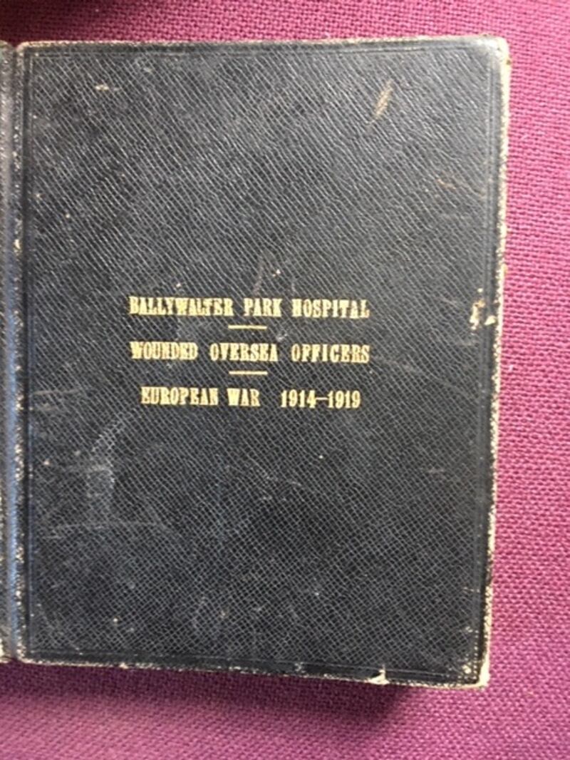 The Record Book of Ballywalter Park Hospital 1914-1920. Image reproduced by permission of Lord and Lady Dunleath