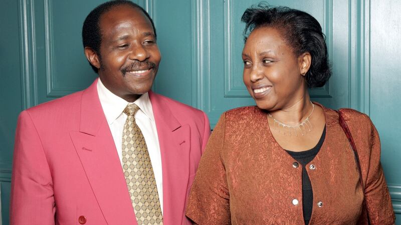 Paul Rusesabagina and his wife Tatiana in 2004. Photograph: J Vespa/WireImage