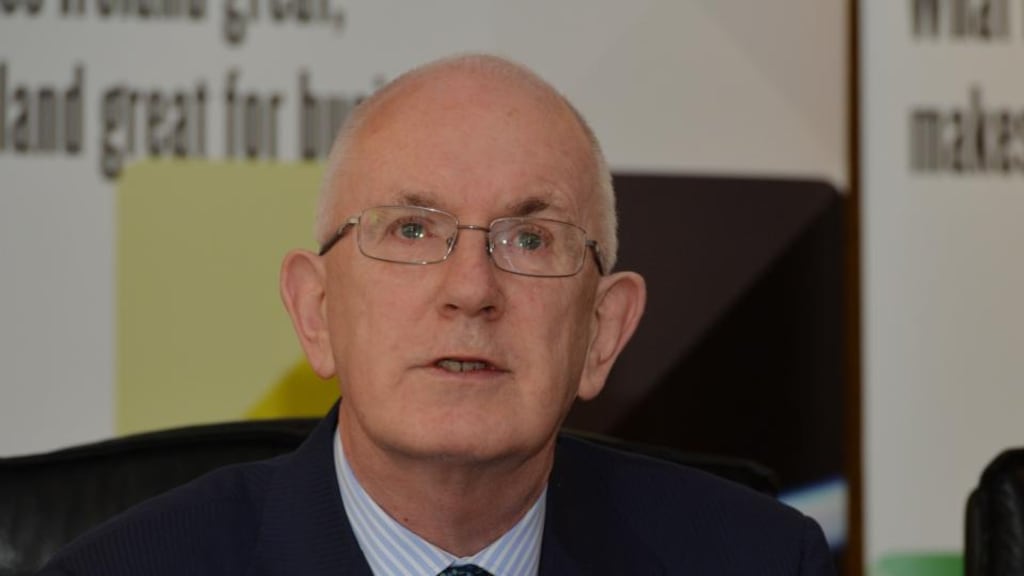 Barry O’Leary: gaggle of mandarins queued up to wish him well on his departure. Photograph: Alan Betson