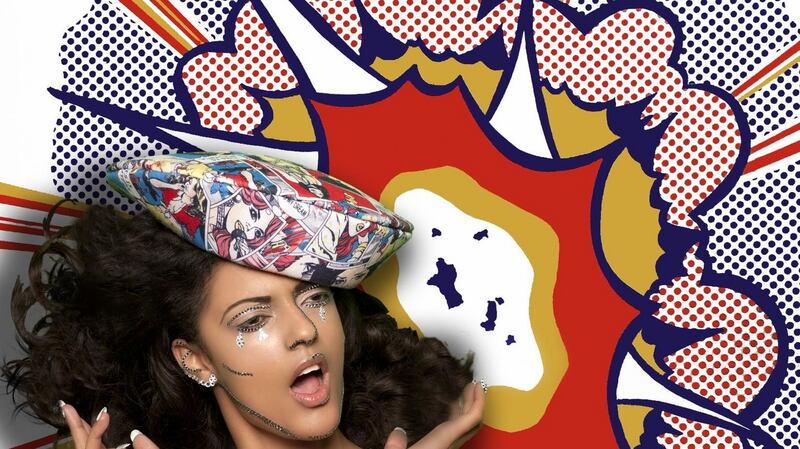 Hat by Margaret O’Connor called Explosion.