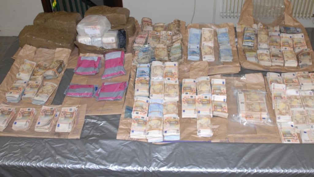 The massive haul was uncovered at a property at Portcrusha, Montpelier, Co Limerick, last Saturday, and is believed to be the proceeds of crime, in particular the drugs trade.