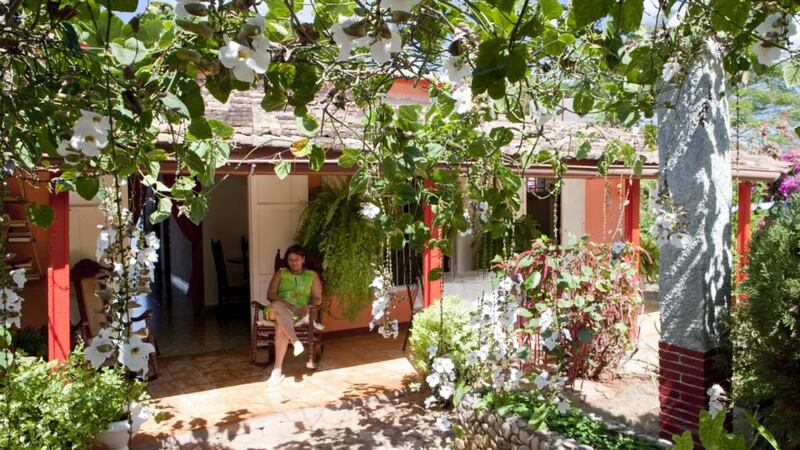 A Cuban casa particulare, a private dwelling in which tourist accommodation is available.