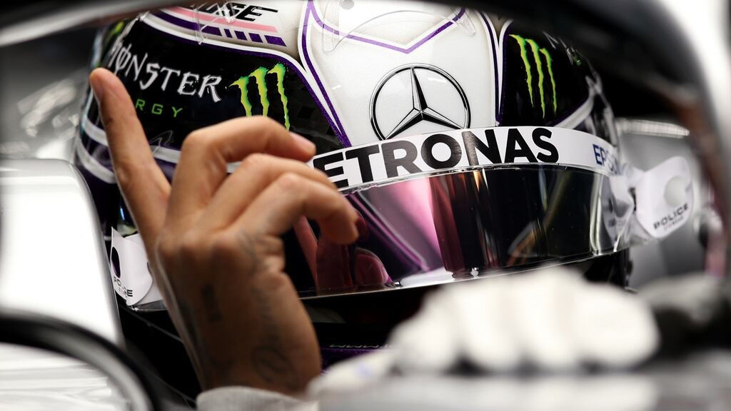 Lewis Hamilton of Great Britain and Mercedes GP during day two of F1 winter testing at Circuit de Barcelona-Catalunya in Spain on Thursday. Photograph: Charles Coates/Getty Images