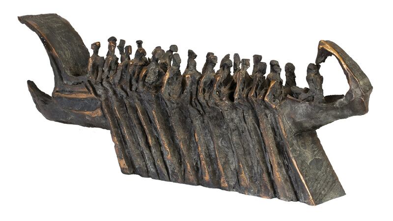 Boat sculpture by John Behan at Dolan’s auctioneers