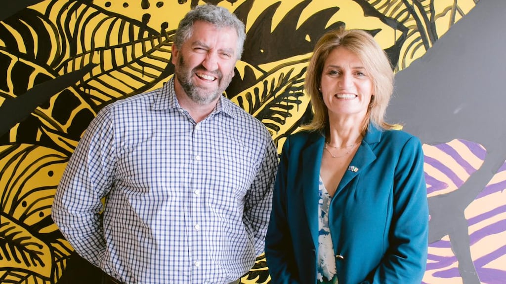 Tom Cregan of EML Payments and Mary Buckley of IDA Ireland