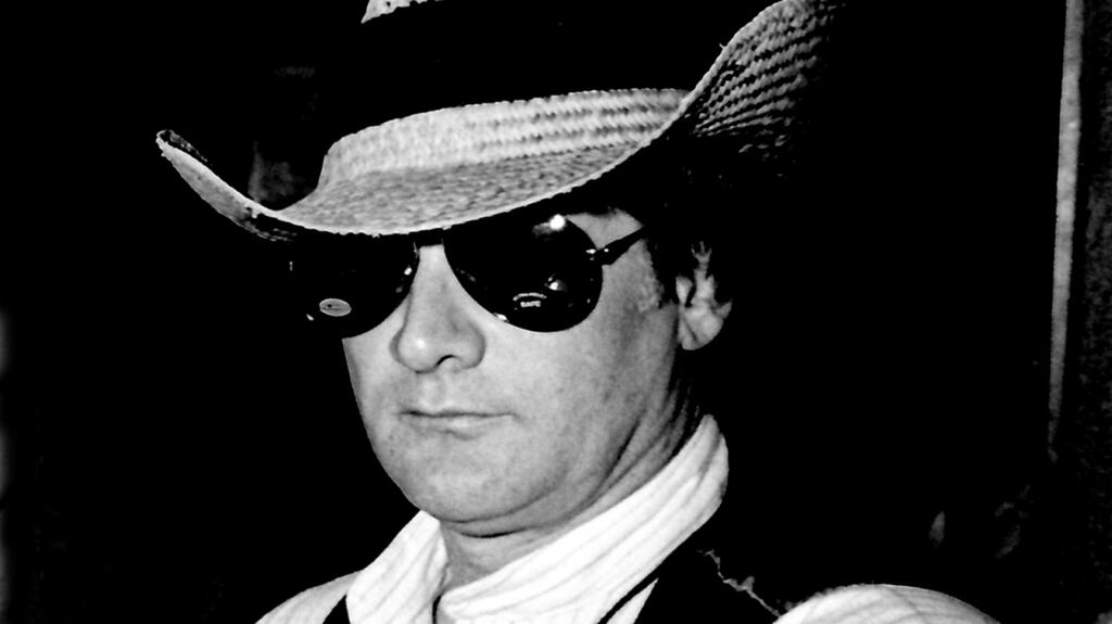 Noel O’Mahony:  Portraying his stage character Leon Haymoon and The Ghost Town Tumbleweeds