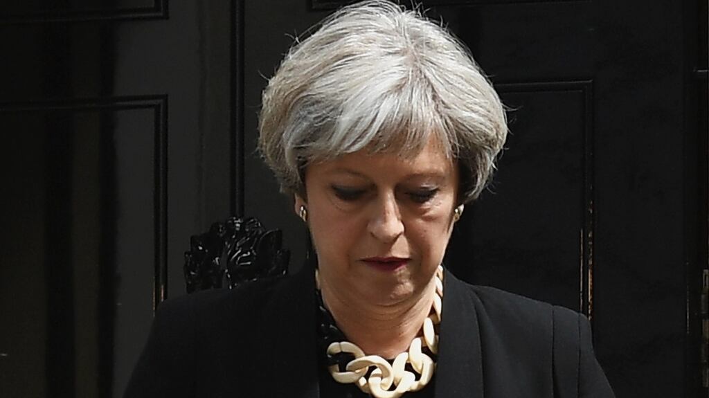 On Sunday British Prime Minister Theresa May demanded greater regulation of the internet. Photograph: Leon Neal/Getty Images