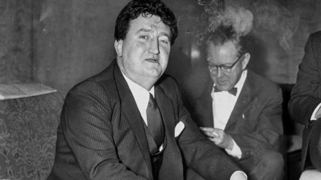 Brendan Behan aboard the Cunard Liner Queen Elizabeth, at Pier 90, North River, Manhattan. Photograph: Fred Morgan/NY Daily News Archive/Getty Images