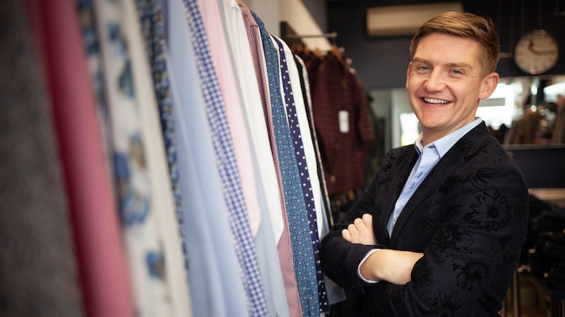 Shane Burke at his shop The Stylish Guy in Clontarf. Photograph: John Hyland