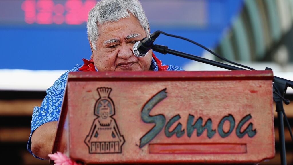 Tuilaepa Sailele Malielegaoi has given the Samoa rugby team a stark warning. Photo: Getty Images