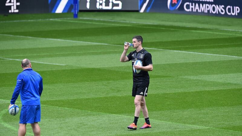 Johnny Sexton ahead of Leinster’s Champions Cup final clash with Saracens. Photograph: Andy Buchanan/AFP/Getty