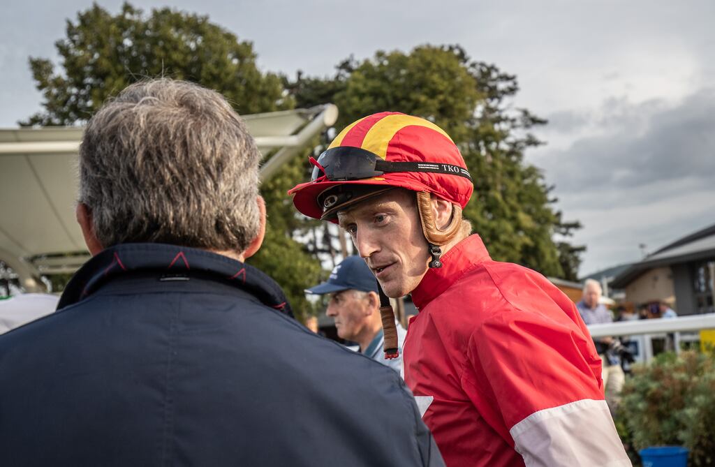 Billy Lee Lee rides Matilda Picotte in the third renewal of a lucrative restricted contest for two-year-olds on Monday. File photograph: Inpho