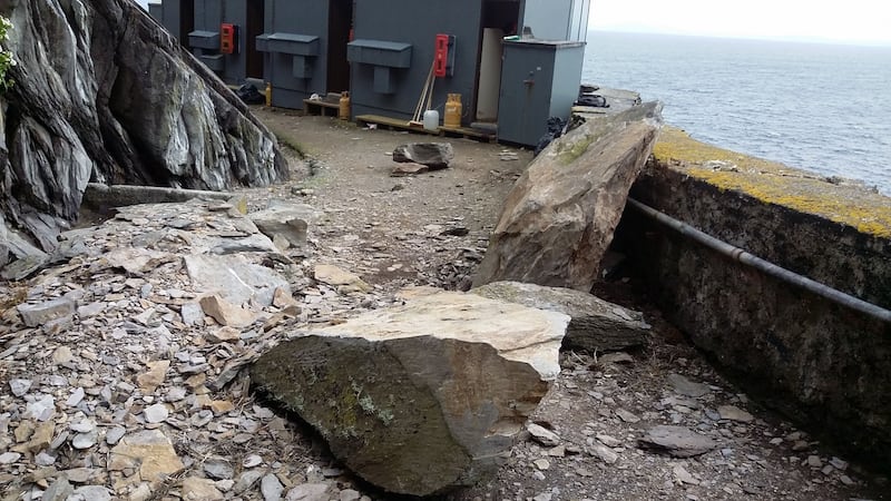 Serious Rockfall occurred at Skellig Michael in April.