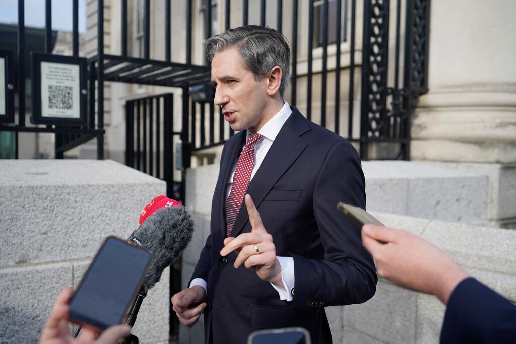 Expect a kinetic campaign in which Simon Harris hares around the country at a manic pace. Photograph: Niall Carson/PA Wire