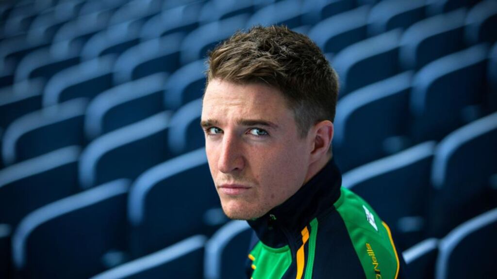 Ireland vice captain Aidan Walsh at the International Rules Series press conference in Croke Park, Dublin. Photograph: Cathal Noonan/INPHO