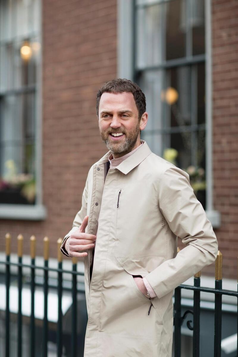 Cream pack €199, shirt €49.99 – both Selected Homme; jeans €120 Scotch.