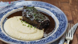 Mark Moriarty’s recipe for slow-cooked beef cheek with cheesy polenta