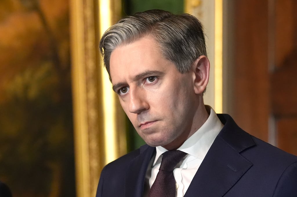 Simon Harris will seek Government agreement to draft legislation restricting trade with the occupied territories. Photograph: Brian Lawless/PA