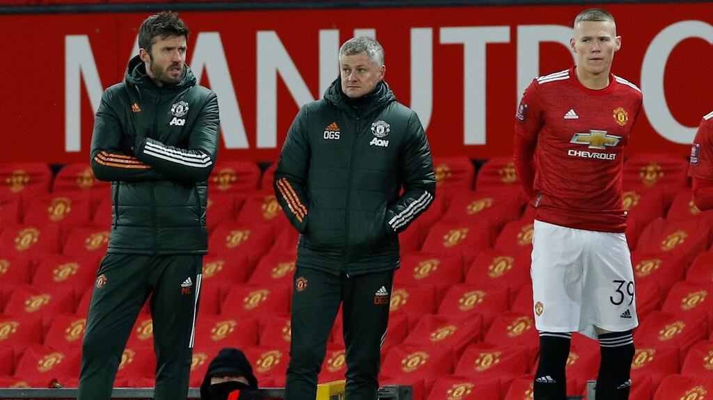 Ole Gunnar Solskjaer’s Manchester United team are into the last eight of the FA Cup. Photograph: EPA