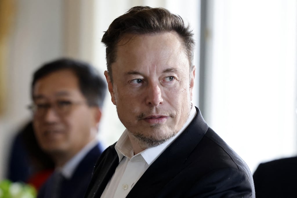Elon Musk has sparked repeated outrage with his tweeting. Photograph: Ludovic Marin / AFP via Getty Images