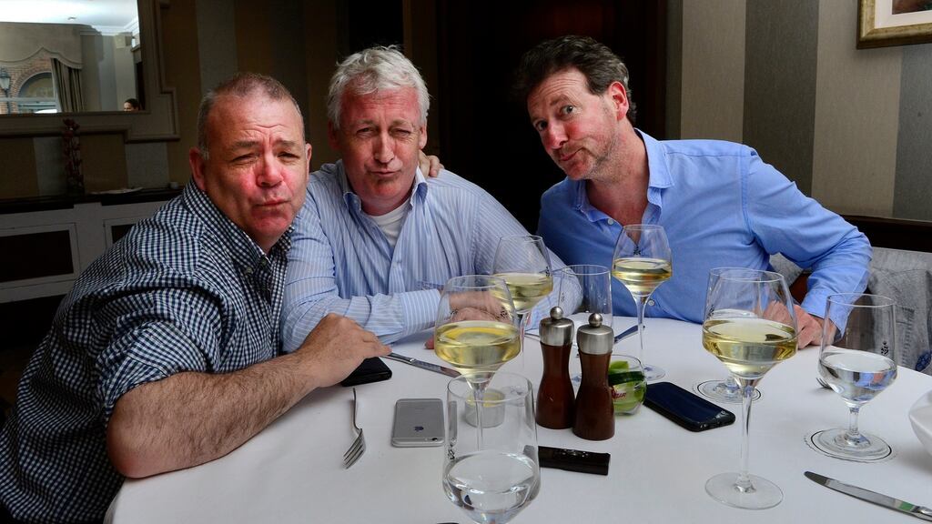 Après Match: Gary Cooke, Barry Murphy and Risteard Cooper. Photograph: Cyril Byrne/ The Irish Times