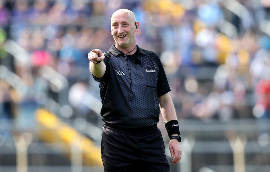 Wicklow referee John Keenan will take charge of the All-Ireland hurling final between Limerick and Kilkenny. Photograph: Bryan Keane/Inpho